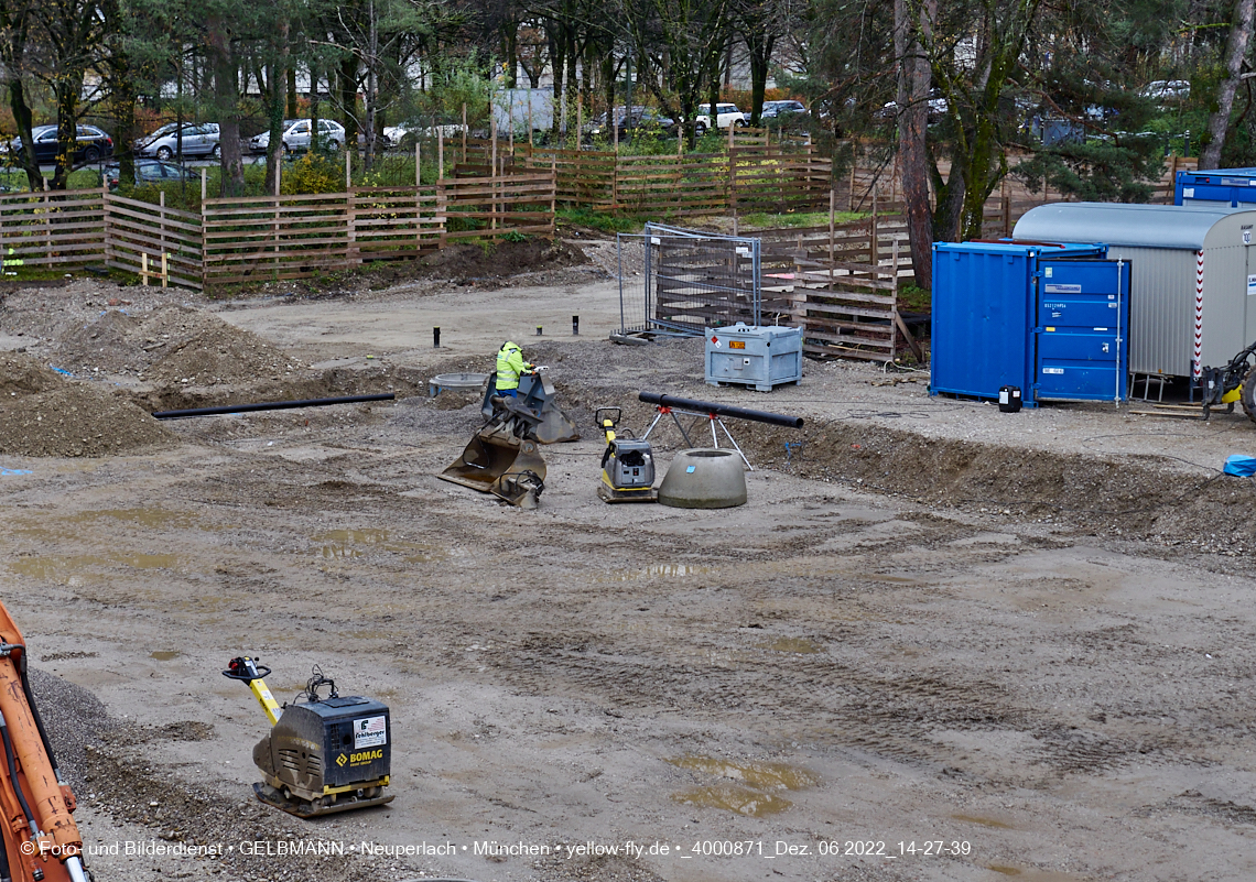02.12.2022 - Baustelle an der Quiddestraße Haus für Kinder in Neuperlach